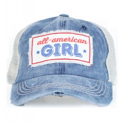Southern Junkie All American Girl Star Ladies Teen Jr. Baseball Hat Cap Blue    eb-84361974